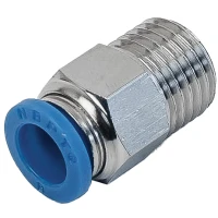 Пневмофитинг прямой с наружной резьбой NBPT PC 4-01 (R1/8