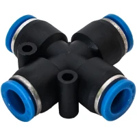 Пневмофитинг X-образный NBPT PZA 6 PBT